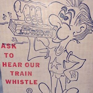 New Vintage hand carved wooden train whistle.‎